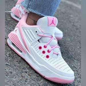 Jordan Pink Sneakers Breathable Design